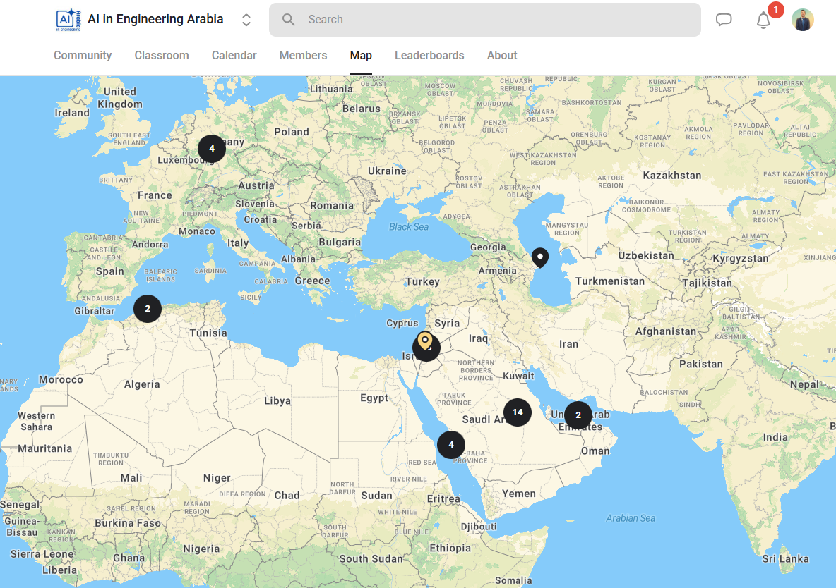 خريطة التشبيك